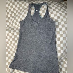 lululemon athletica Charcoal Racerback Muscle Tee